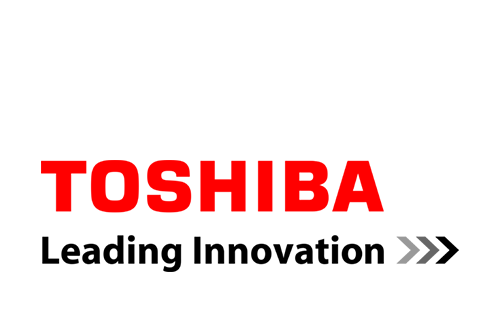Toshiba leading innovation logo on transparent background